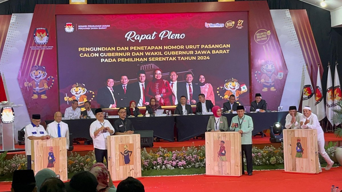 pengundian nomor urut pilgub jabar