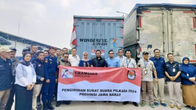 KPU Jabar Distribusikan Surat Suara Pilkada 2024 ke Lima Kota dan Kabupaten