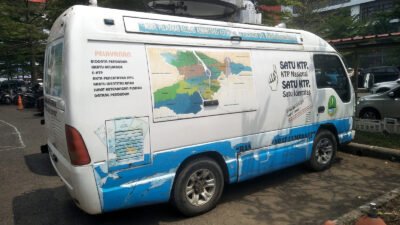 Miris, Dua Mobil Layanan Perekaman KTP Elektronik Keliling Disdukcapil KBB Rusak