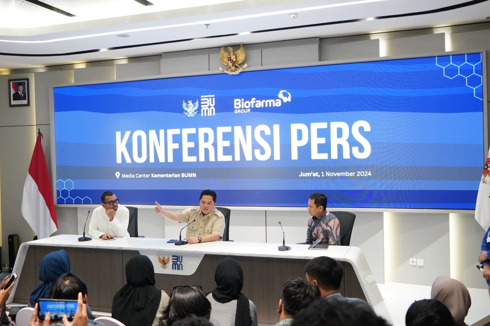 menteri bumn bio farma