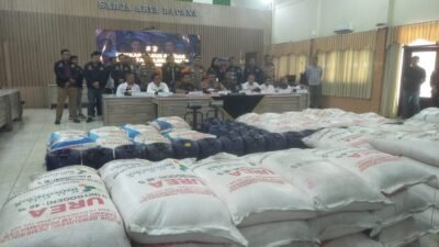 Polres Cimahi Amankan Pelaku Penggelapan Pupuk Urea Bersubsidi, Dijual Melebihi HET