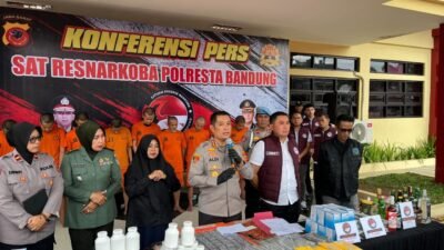 Satnarkoba Polresta Bandung Bongkar Jaringan Obat Terlarang di Kabupaten Bandung