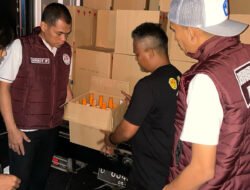 Sat Res Narkoba Polresta Bandung Amankan Ribuan Botol Miras di Wilayah Soreang