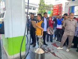 Petugas Gabungan Sidak SPBU di Cimahi, Pastikan Kualitas dan Takaran BBM