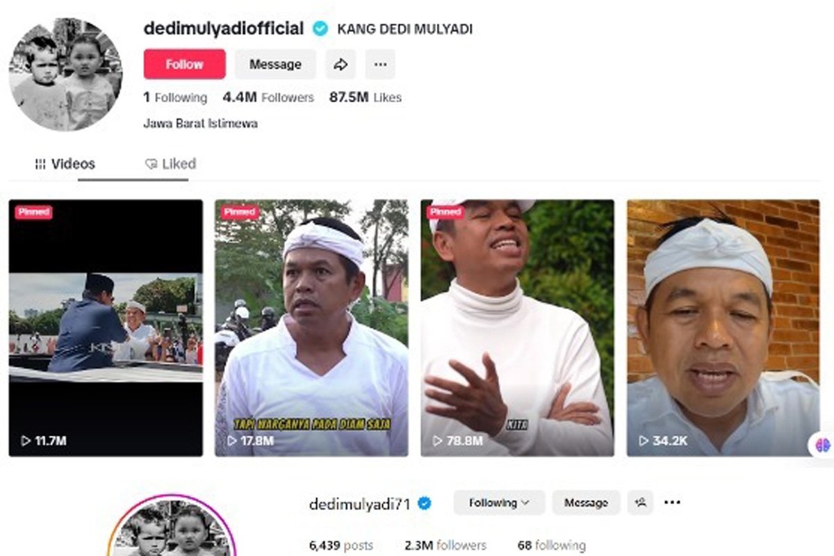 Akun Hoaks Dedi Mulyadi