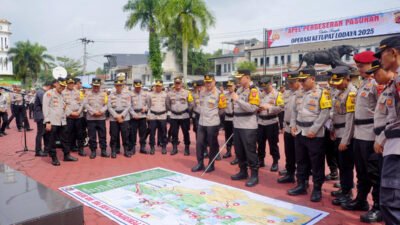 Polresta Bandung Gelar Apel Pergeseran Pasukan Operasi Ketupat Lodaya 2025