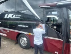 Jelang Lebaran, Armada Bus di KBB Dilakukan Pengujian Ramp Check