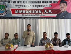 Reses DPRD Kota Bekasi, Fraksi Gerindra Komitmen Perjuangkan Kesejahteraan Warga